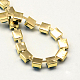 Golden Tone Iron Acrylic Claw Chains CHC-R007C-07-3