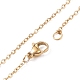 Copper Wire Wrapped Natural Rose Quartz Heart Pendant Necklaces NJEW-JN03970-01-7