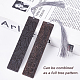 PANDAHALL ELITE 2Pcs 2 Style Blackwood Bookmarks AJEW-PH0001-76-3