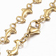 304 Stainless Steel Dolphin Link Chain Jewelry Sets SJEW-H103-07G-4