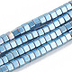 Chapelets de perles en hématite synthétique sans magnétiques G-N0318-03-2
