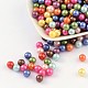 Perles rondes en plastique ABS imitation perle MACR-F033-8mm-M-1
