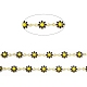 Handgefertigte Gänseblümchen-Gliederketten aus Eanmel CHC-F015-05G-01-1