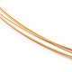 鋼線のネックレス作り  ステンレス製の留め金付き  ゴールデンロッド  17.55インチ（44.6cm）  0.3mm MAK-I011-07-3