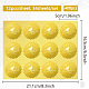 34 hoja de pegatinas autoadhesivas en relieve de lámina dorada. DIY-WH0509-049-2