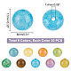 Arricraft 270 pz 9 colori imitazione set di perline di vetro di giada incrinata GLAA-AR0001-37-2