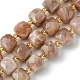 Chapelets de perles de sunstone naturelle naturelles G-Q010-A01-01-1
