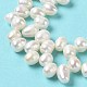 Fili di perle di perle d'acqua dolce coltivate naturali PEAR-J007-50-4