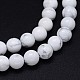 Hebras de perlas redondas de Howlite naturales G-F222-14-8mm-2