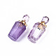 Faceted Natural Amethyst Pendants G-T131-14F-2