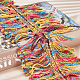 OLYCRAFT 10 Yards(9.1m) Rainbow Ribbon Polyester Tassel Lace Trim for DIY Crafts Sewing Decorations Trim Ribbons for Clothing Accessories 5cm Wide OCOR-OC0001-06-4