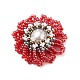 Handmade Glass Seed Beads Woven Beads PALLOY-JF00499-2