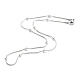 304 inox serpent ronde colliers de chaîne STAS-G244-88B-P-1