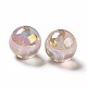 Perlas de acrílico iridiscentes arcoíris transparentes chapadas en uv OACR-D010-01A-2