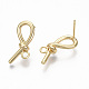 Brass Stud Earring Findings X-KK-R132-060-NF-2