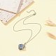 304 Stainless Steel Macrame Pouch Empty Stone Holder for Pendant Necklaces Making NJEW-JN04399-5