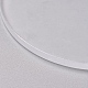 透明な空のアクリルパーツ  DIYキーチェーン用  バッグタグ  ギフトタグ  クリスマスの装飾品  フラットラウンド  透明  63.5x2.5mm  穴：3.5mm TACR-WH0002-09C-2