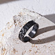 Shegrace testurizzato 925 anelli di polsino in argento sterling JR841A-3