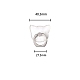 8pcs 8 estilos de soporte de anillo de teléfono celular de plástico transparente AJEW-SZ0001-33P-6