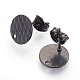 Accessoires de puces d'oreilles en 304 acier inoxydable STAS-O119-16A-B-1