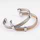 Bracelets de couple pour hommes à la mode BJEW-L111-02-3