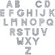 NBEADS 156 Pcs Alphabet Slide Beads ALRI-NB0001-05-1