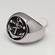 Personalized Men's Wide 316 Stainless Steel Rings RJEW-F006-031-23mm-2