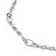 304 bracelet chaîne à maillons ondulés en acier inoxydable BJEW-K226-08P-2