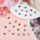 DICOSMETIC 60Pcs 10 Colors Rhinestone Charms Stainless Flat Round Charms Small Shiny Crystal Dangle Charms for DIY Necklace Bracelet Earrings Jewelry Making STAS-DC0007-68-5