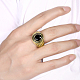 Модные 316л титана стали стеклянные широкая полоса кольца для мужчин RJEW-BB15791-10B-6