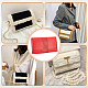 財布を作るためのDIY pu模造革バッグ編み物セット  レザーバッグの底  レッド  11~37.6x4.7~18.8cm PURS-WH0005-01E-5