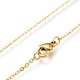 Brass Micro Pave Cubic Zirconia Pendant Necklaces NJEW-A127-05G-4