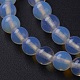 Chapelets de perles d'opalite G-D855-15-6mm-3