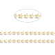 3.28 Fuß handgefertigte Perlenketten aus Messing X-CHC-I031-24G-1