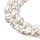 Fili di perle di keshi di perle barocche naturali PEAR-E016-020-3
