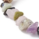 Braccialetto di perline di pietre preziose miste naturali e sintetiche BJEW-JB09686-07-2