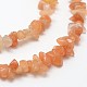 Puces naturelles perles aventurine rouge brins G-N0164-37-2