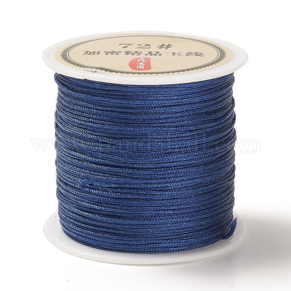 HHHC Cordon de Perles en Nylon 100 Yards 0.8mm, Cordon de Nœud Chinois Fil Macramé Tressé pour Store Mini Store Cordon de Remplacement pour Fenêtres (Rouge