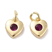 Латунные микро проложить кубического циркония подвески KK-C051-07G-05