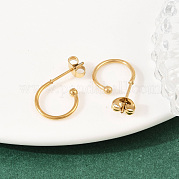 Серьги-гвоздики из нержавеющей стали 304 EJEW-Z154-01G-01