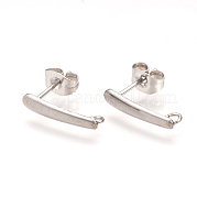 304 Stainless Steel Stud Earring Findings STAS-Q223-04
