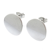 Серьги-гвоздики из нержавеющей стали 201 EJEW-K270-06A-P