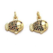Латунные микро проложить кубического циркония подвески ZIRC-O039-04G
