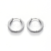 Серьги-кольца Huggie Hoop из нержавеющей стали 304 STAS-S103-25P