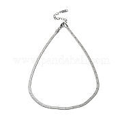 304 Stainless Steel Herringbone Chain Necklace NJEW-D045-10P