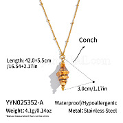 Подвеска в форме ракушки из нержавеющей стали 304 LD6500-1