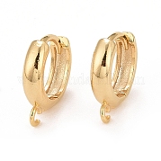 Фурнитура для сережек-кольцов из экологически чистой латуни KK-D075-02G-RS
