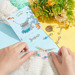 Маркеры петель для подвески круглый & русалка HJEW-AB00312