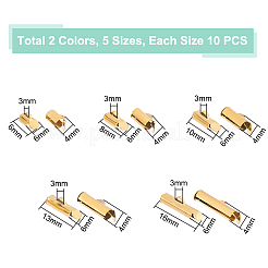 100 шт. 10 стиля 304 нержавеющая сталь скользящая застежка на конце трубки STAS-UN0049-39