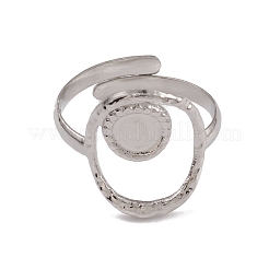 Некорневая фурнитура для полых овальных манжет из нержавеющей стали 304 RJEW-G285-19P